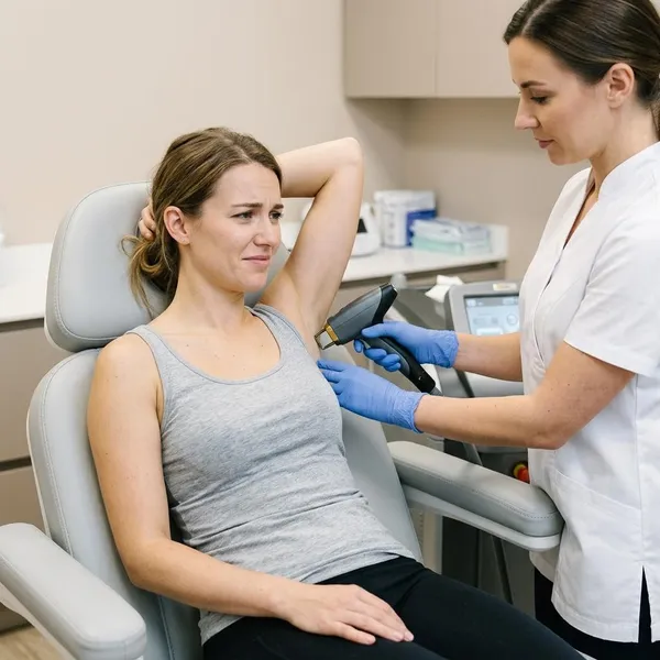 What does underarm laser hair removal feel like?