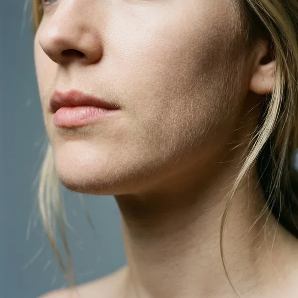 How to make blonde facial hair more visible