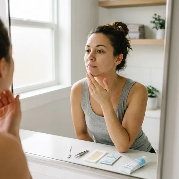 Which temporary methods remove chin hair?