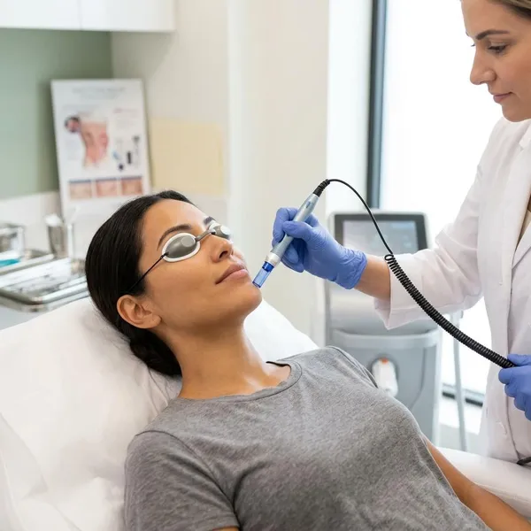 What are the risks of chin laser hair removal?