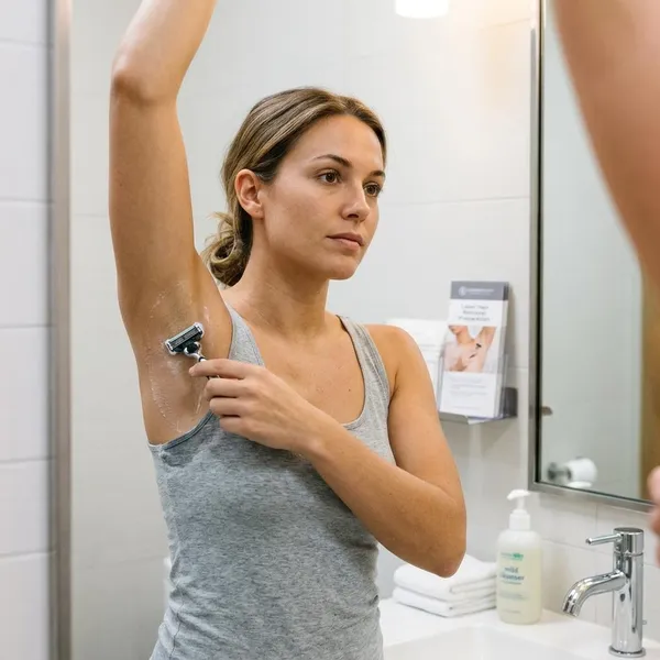 Why should you shave before underarm laser treatment?